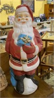 Interior lighted blow mold Santa Claus stands 34