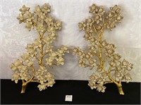 Pair of Decorative Wall Hangings by Syroco 1970'S