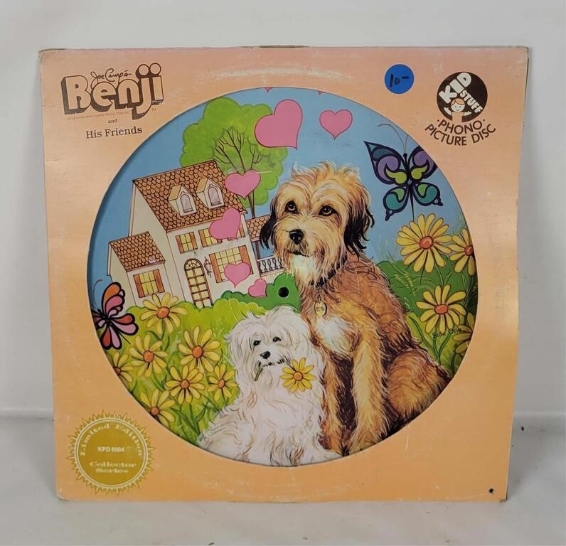 Vtg Benji Picture Disc Record