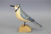 Jim Slack Blue Jay, Hand Carved & Painted, Pekin,