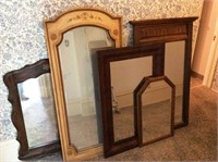 5 Assorted Wall Mirrors