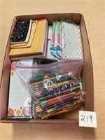 Note Pads, Pens & Pencils