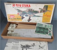 Guillow's German WWII bomber kit in box. Seller