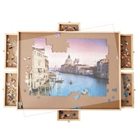 Oliqa 1000 Piece Wooden Puzzle Table-Smooth Fiberb
