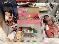 Collectible Native American dolls in box.