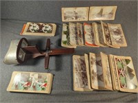 Antique Wood Stereoscope 3D Photo Viewfinder