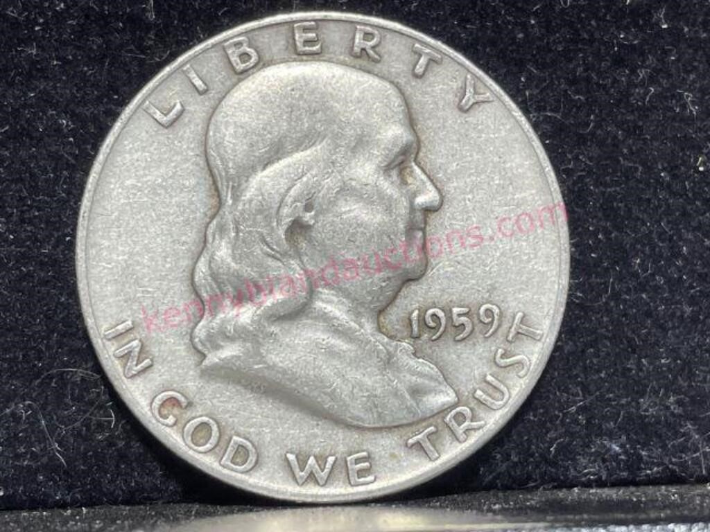 1959-D Franklin Half Dollar (90% silver)