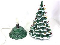Frosted Snowy Ceramic Christmas Tree
