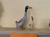 VINTAGE GERMANY PORCELAIN DUCK FIGURES