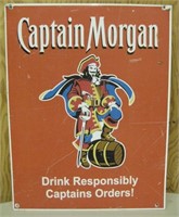 Captain Morgan Metal Wall Sign - 13.5" x 17.5"