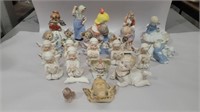 22 various angel, children and other figures