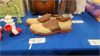 COLE HAAN BROWN LEATHER SADDLE SHOES