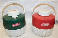 2 Vintage Coleman Water Jugs