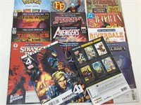 Assorted comics.