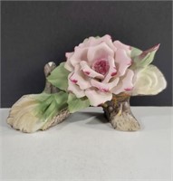 Capodimonte Porcellane Aita Art Pink Rose On the