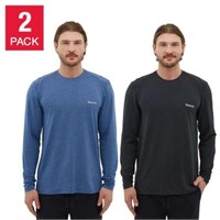 2-Pk Bench Men's XXL Long Sleeve Shirts, Black and