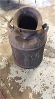 Damaged milkcan