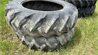 Pair of Goodyear 18.4 x 38 Tractor Tires. #LOC: