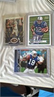 Peyton Manning, Andrew Luck lot of 3