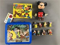 Disney Figures & Games w/ Snow White Lunchbox