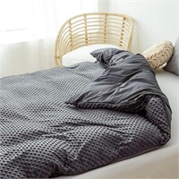 Sleepymoon 100% Cotton Minky Duvet Cover 60x80''