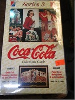 COCA COLA SERIES - 3 TRADING CARDS SEALED