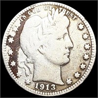 1913 Barber Quarter NICELY CIRCULATED