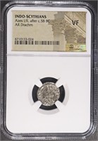 AFTER c. 58 BC AZESI/II INDO-SCYTHIANS NGC VF