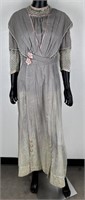 Victorian Gray Evening Dress Set