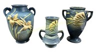 3 Roseville Art Pottery Vases