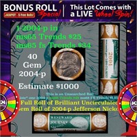 1-5 FREE BU Nickel rolls with win of this 2004-p P