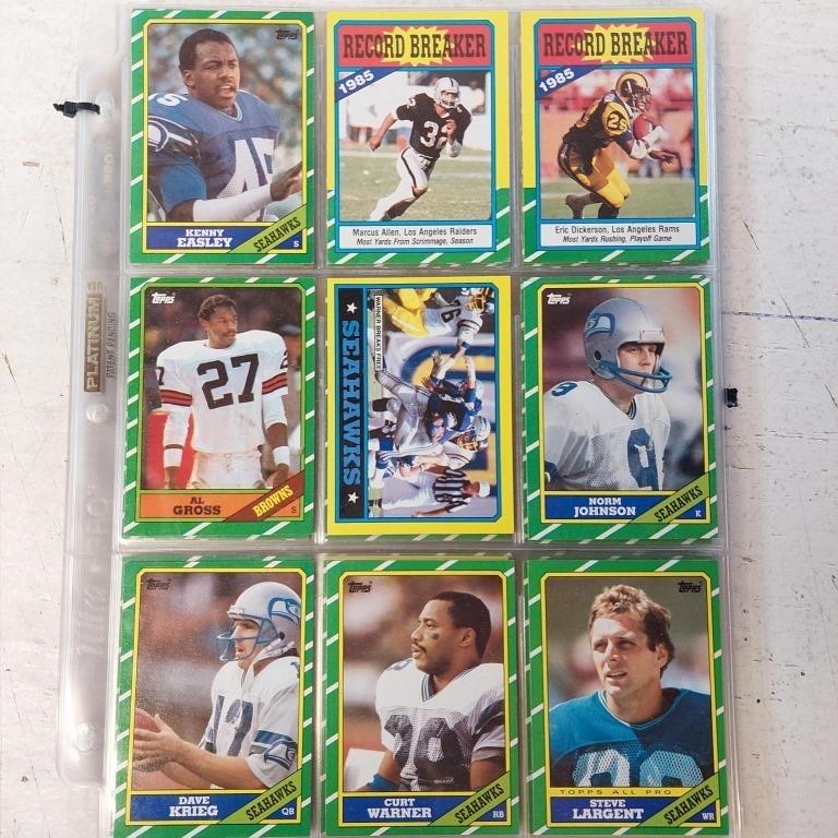 1986 TOPPS NFL Cards