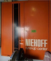 Miehoff Tune-up Center Orange Metal Wall Cabinet