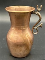 Rustic Copper Pitcher Vase
