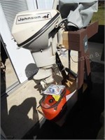 Johnson 9 1/2hp Sea Horse outboard motor w/ fuel t