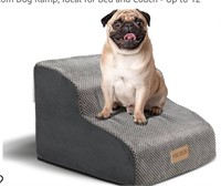 High-Density Foam Dog Stairs, Durable 2-Step Pet