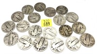 x20- Quarters, 90% silver -x20 quarters -Sold by