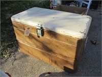 Vintage Metal Cooler w/ Tray