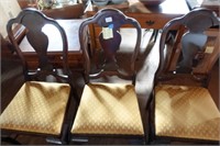 (3) 1930's Mahogany Dining Room Chairs
