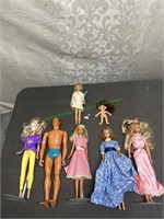 Assort Barbie, Midge and General Mills dolls
