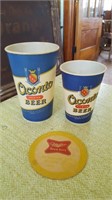 Oconto Beer Cups with Coaster
