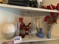 Shelf of Glassware and Vases
