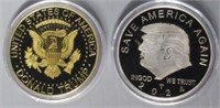 (2) Trump Coins in Good Condition.