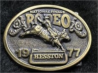 1977 Hesston NFR Belt Buckle
