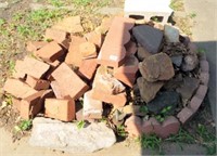 Pile of Rocks, Bricks (south side of garage)