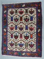 Hamadan 5' x 3' Hand Knotted Persian Carpet-850