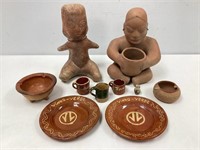 Ten Terra Cotta Pottery Pieces