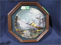 Framed 1976 "sailing with the wind Royal doulton