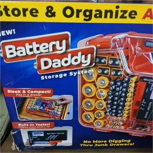 Battery Organizer and Tester  NEW