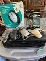 VHS player and computer mice